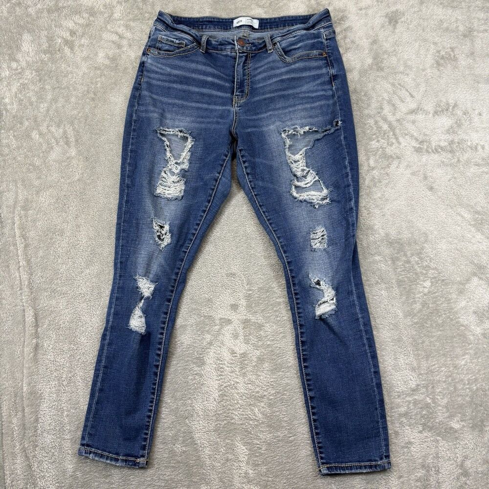 BKE Jeans Women's 30* Blue Denim Gabby Curvy High Rise Ankle Skinny 32x28